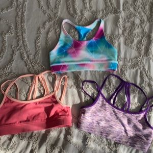 Dicks sportings goods brand girls sports bra size large/extra large